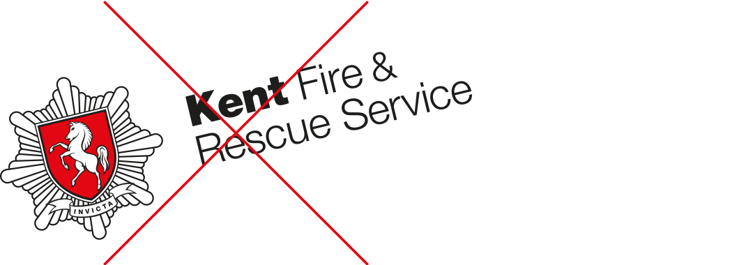 Kent Fire & Rescue Service rotated logo