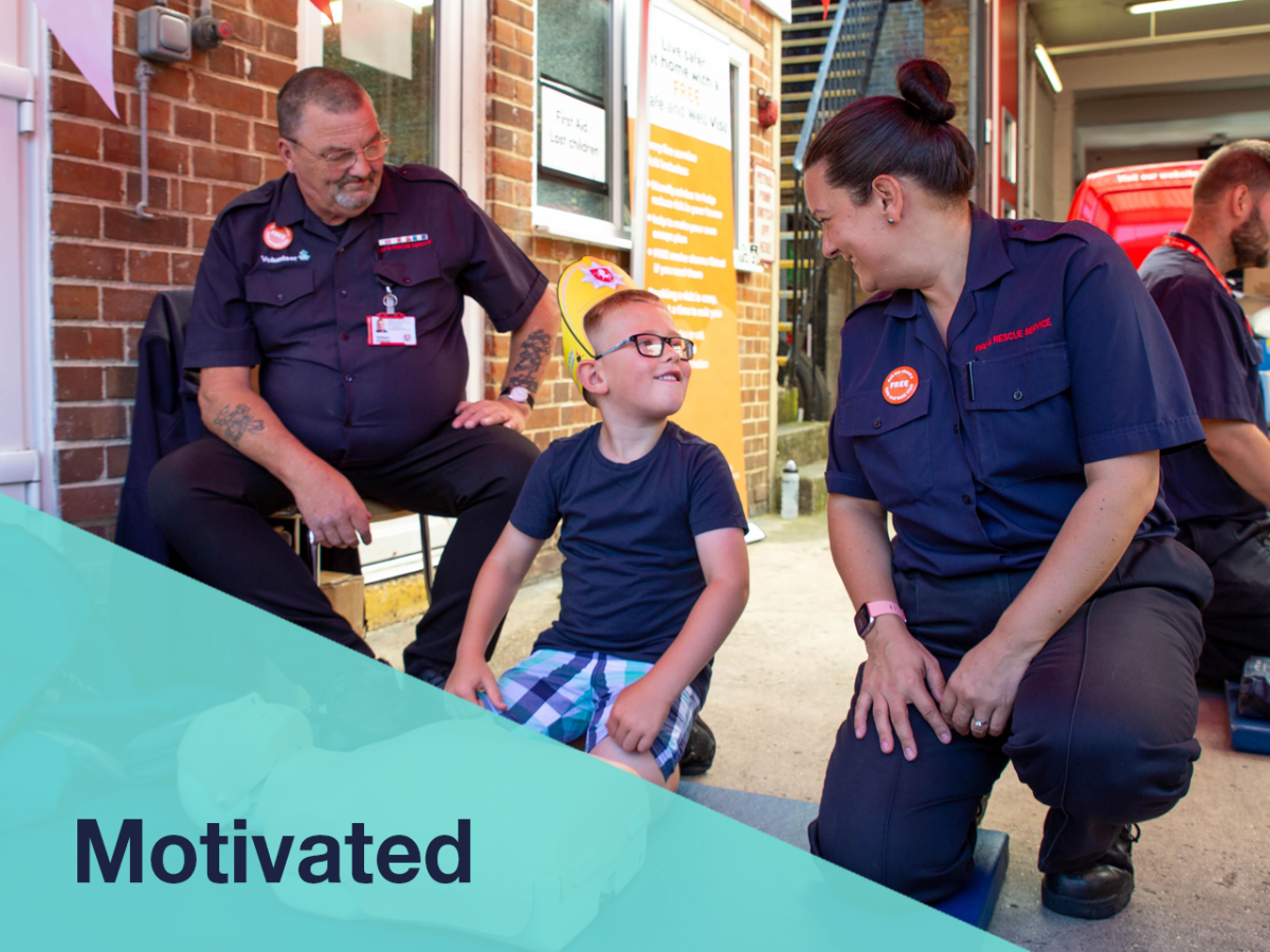 Kent Fire & Rescue Service Motivated Volunteers banner