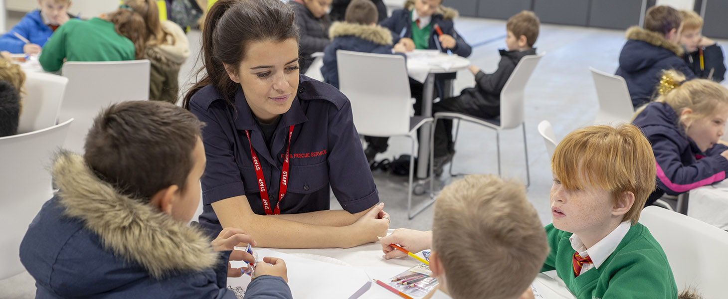 Open day activities with crew and children